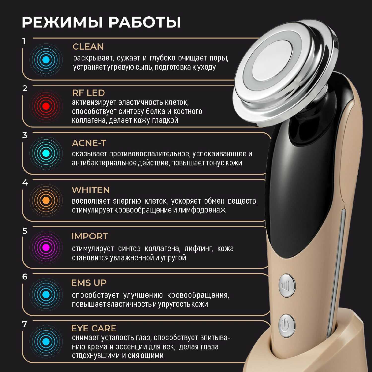 Микротоковый массажер для лица NewMillo M8807 фотография 3