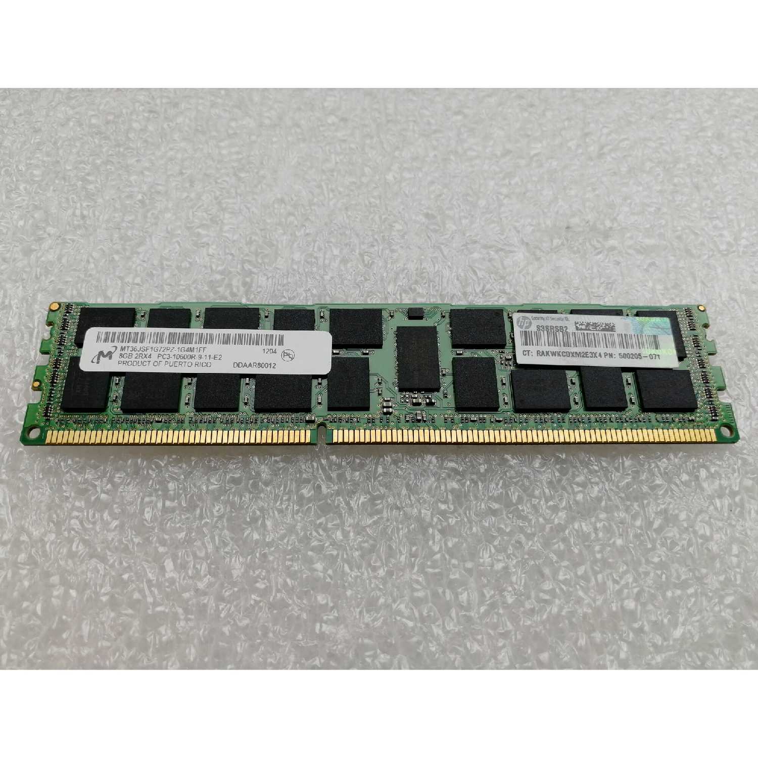 Оперативная память HP 8 ГБ DDR3 RDIMM (500662-B21) фотография 7