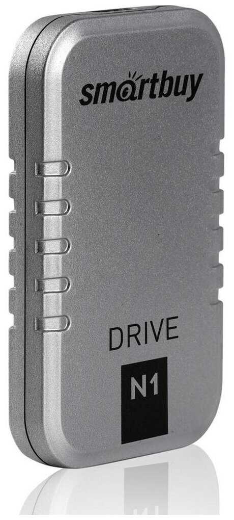 Внешний SSD-накопитель 128Gb Smartbuy N1 Drive SB128GB-N1S-U31C (SSD) USB 3.1, Серебристый фотография 2