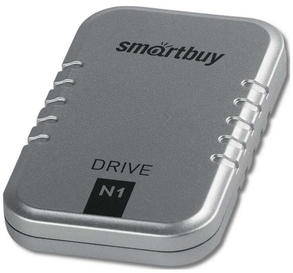 Внешний SSD-накопитель 128Gb Smartbuy N1 Drive SB128GB-N1S-U31C (SSD) USB 3.1, Серебристый фотография 3