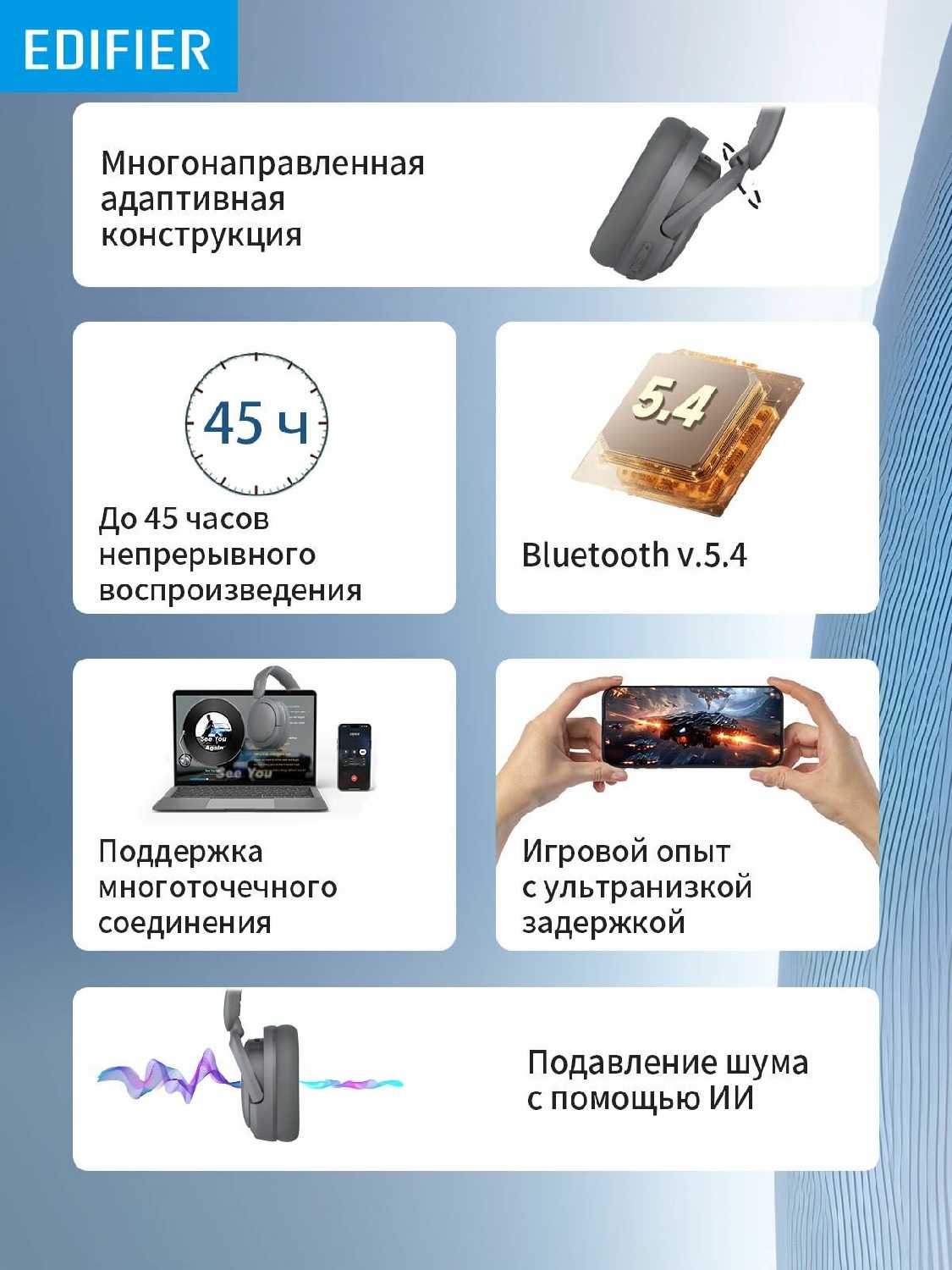 Беспроводные наушники Edifier W800BT SE фотография 2