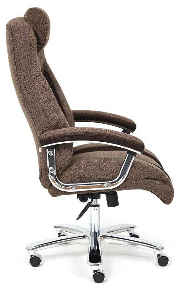Кресло компьютерное Tetchair TRUST ткань коричневый фотография 2