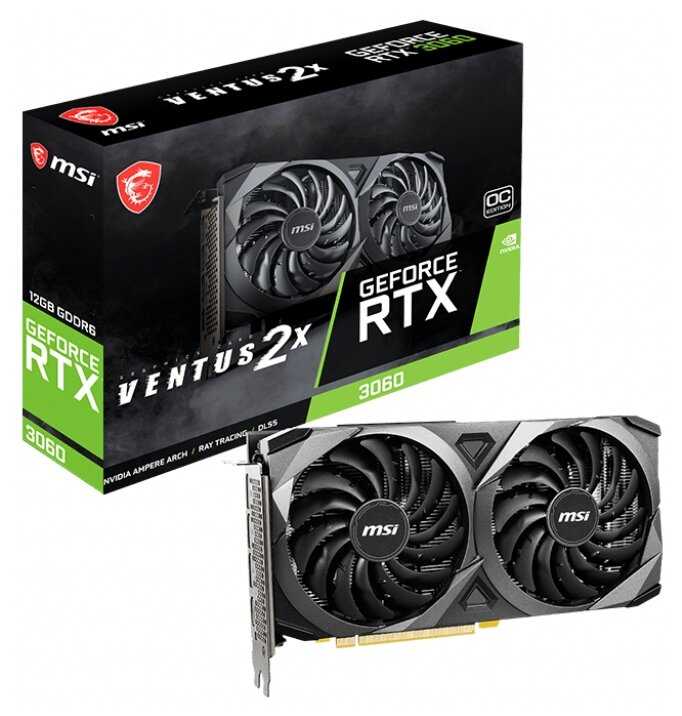 GeForce RTX 3060 VENTUS 2X 12G OC LHR фотография 3