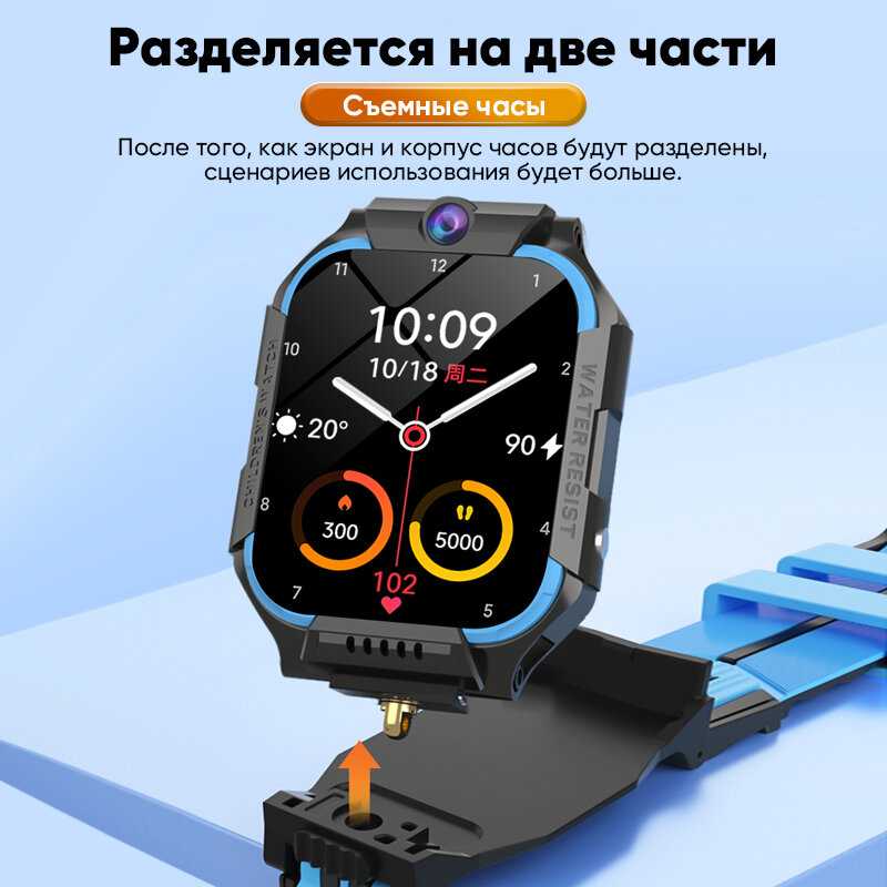 Детские умные часы с GPS, 4G и 5G, видеозвонок фотография 7