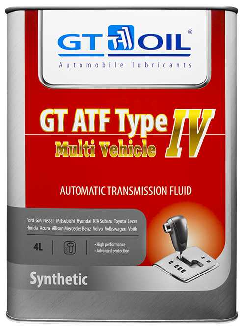 Масло трансмиссионное GT OIL ATF Type IV Multi Vehicle фотография 1