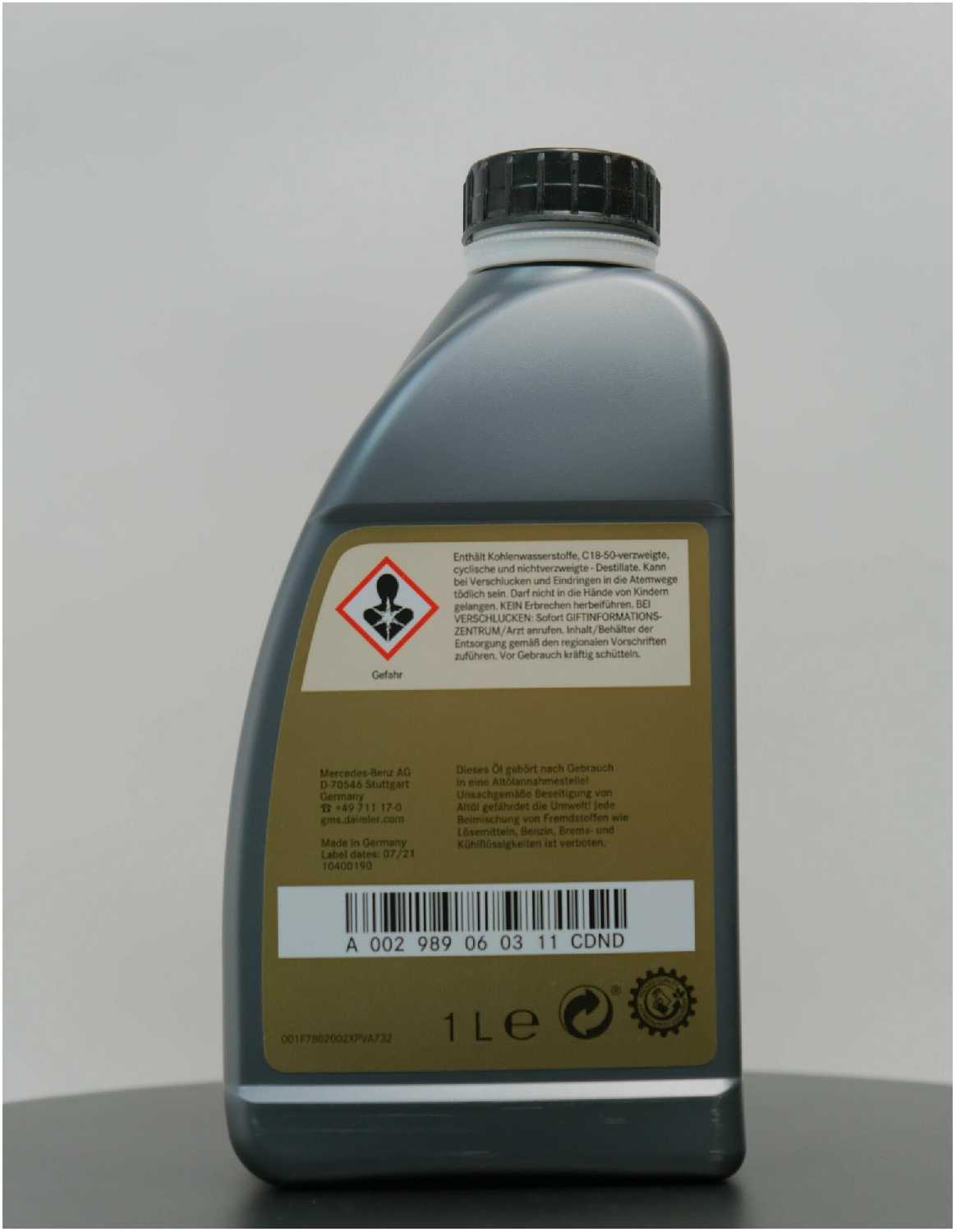 Масло трансмиссионное MERCEDES-BENZ A000989330711FDNR 236.17 atf фотография 2