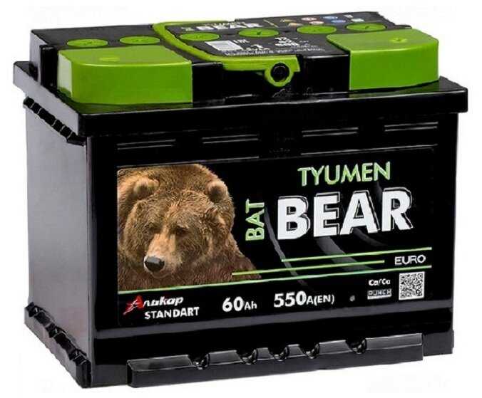 Аккумулятор Тюменский Медведь Batbear Ca/Ca (60 А/ч) фотография 1
