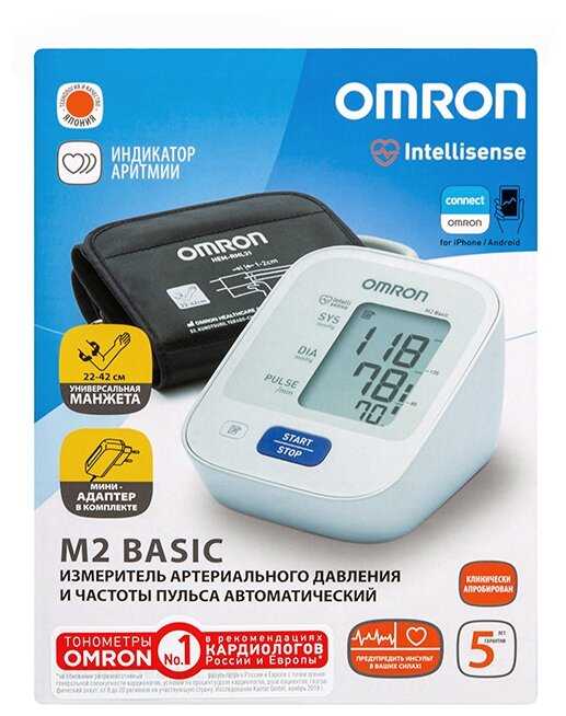 Тонометр Omron M2 Basic (HEM-7121) фотография 13