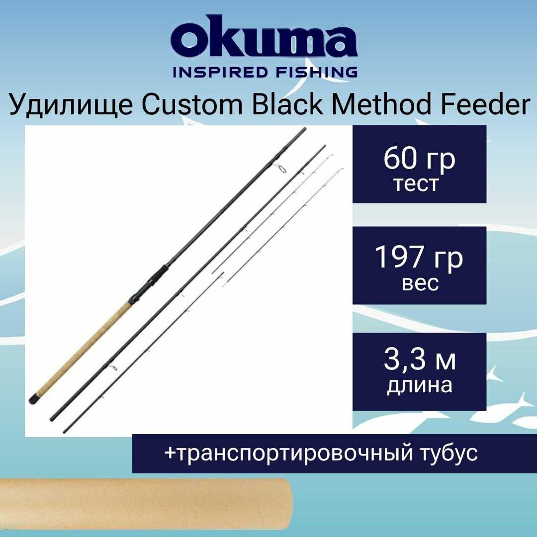 Удилище Okuma Custom Black Method Feeder 12' 360cm фотография 25