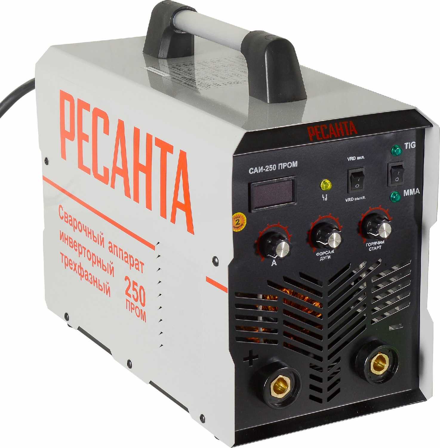 Сварочный аппарат Ресанта САИ-250 (ММА, TIG, 250 А, ПВ - 70%) фотография 25
