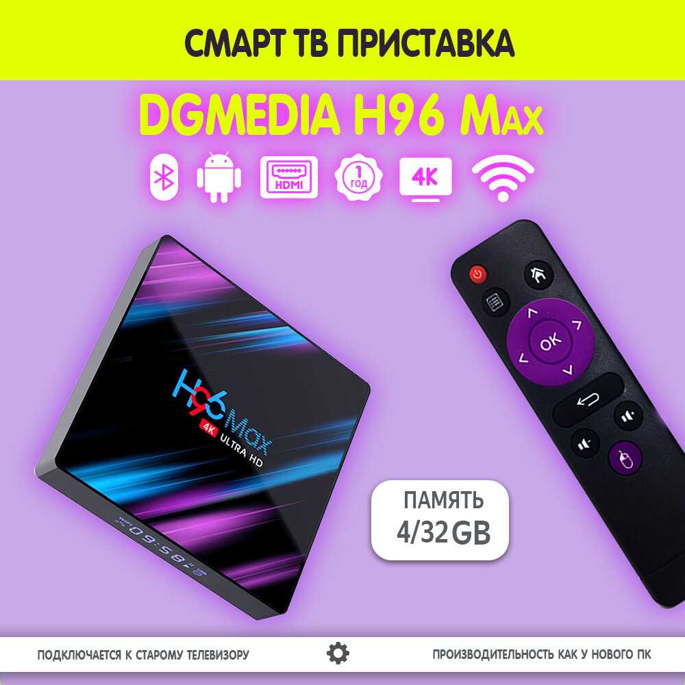 Андроид ТВ приставка DGMedia HK1 R1 mini 4/32 GB (rk3318)
