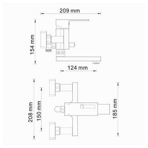 Смеситель Wasserkraft Alme 1501 фотография 13