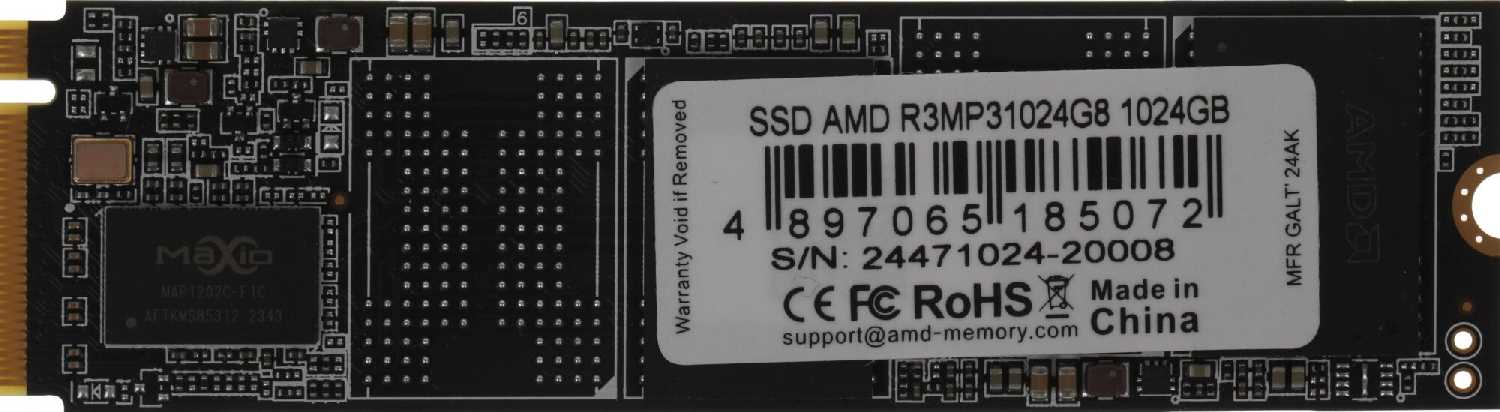 Твердотельный накопитель SSD AMD Radeon R3 Series [M.2 2280 1024GB]