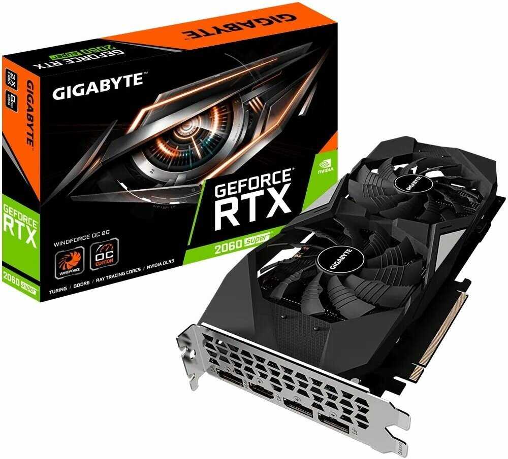 Видеокарта GIGABYTE GeForce RTX 2060 SUPER WINDFORCE OC (rev 1.1)