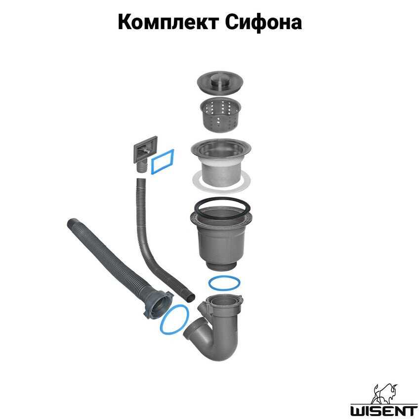 Мойка кухонная WISENT W36050BD-S фотография 11