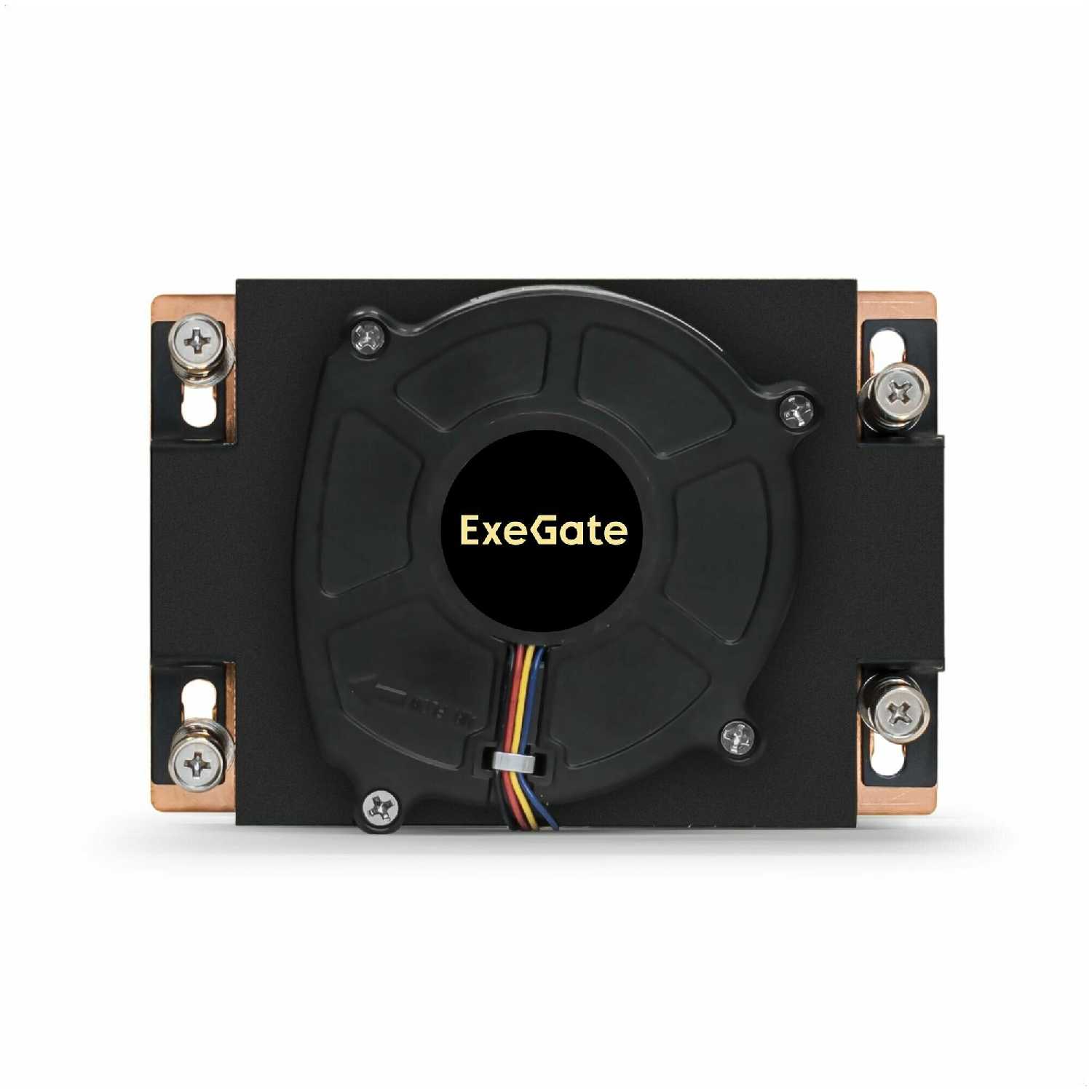 Кулеры для процессора EXEGATE ESNK-P0062AP4 (радиальный, медный, 1U, LGA SP3, TDP 230W, PWM, 1500-6600RPM, 2 ball bearing) фотография 3