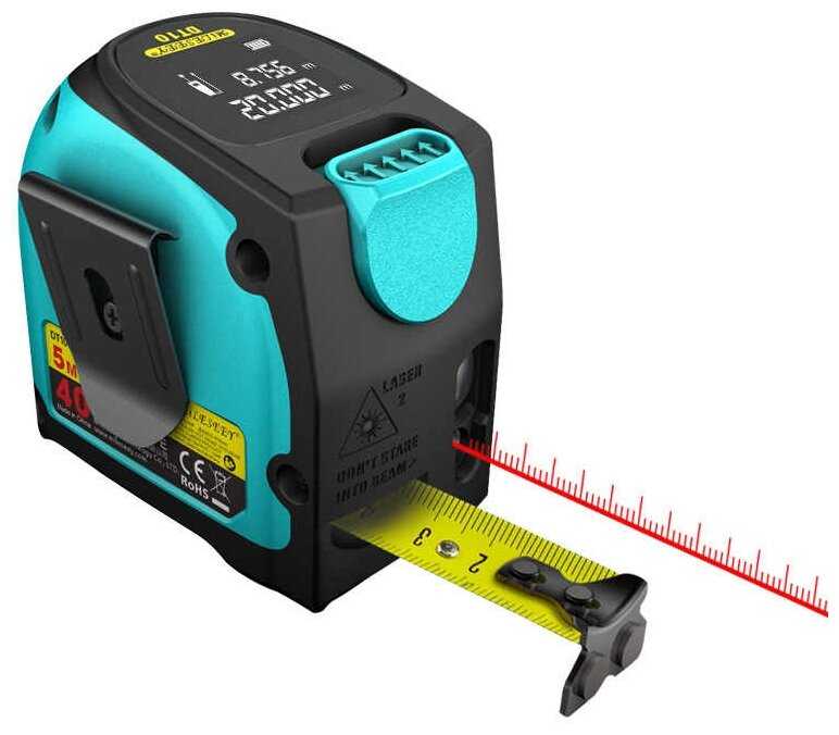 Лазерный дальномер Mileseey Laser Ranging Tape Measure DT10 40 м фотография 3