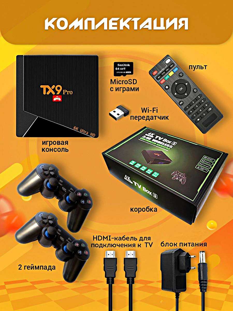 Игровая приставка TX9 PRO + Android TV, 4K HD, 64GB, Процессор Aigame фотография 4
