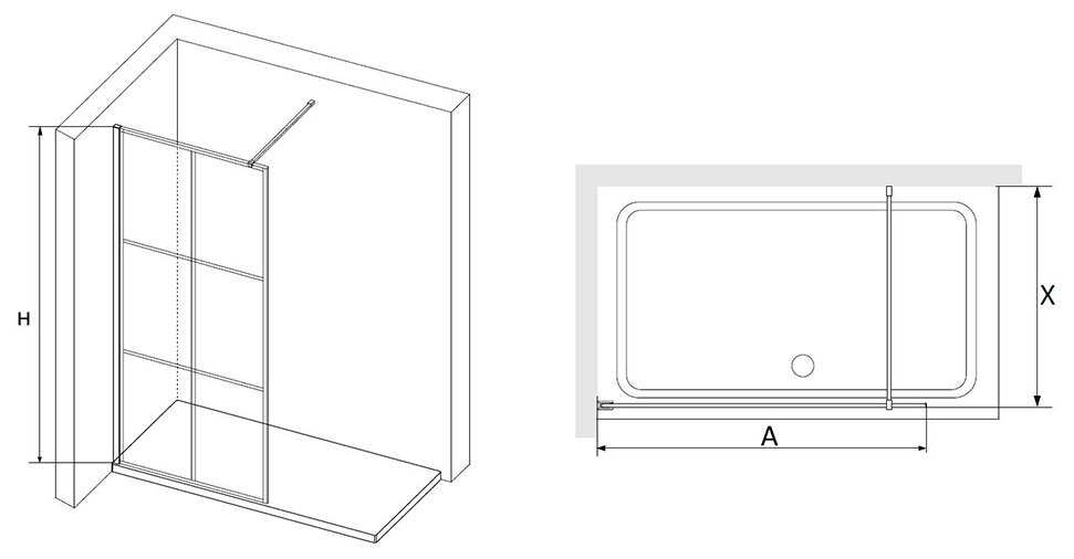 Душевая перегородка RGW WA-11 (90х200) фотография 1