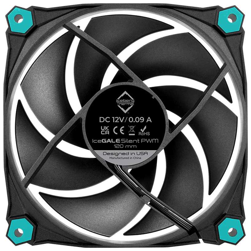 Вентилятор для корпуса Iceberg Thermal IceGALE Silent 120 мм PWM 3 шт IceGALESilentPWM120mm3P фотография 3