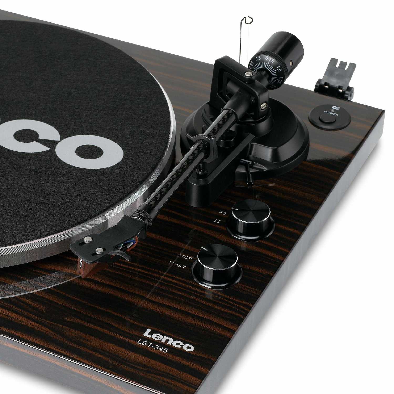 Виниловый проигрыватель Lenco LBT-345WA с Bluetooth и Ortofon 2MRED фотография 3