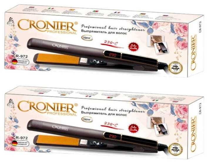 Выпрямитель для волос CR-972 / щипцы для волос/ плойка для волос фотография 7