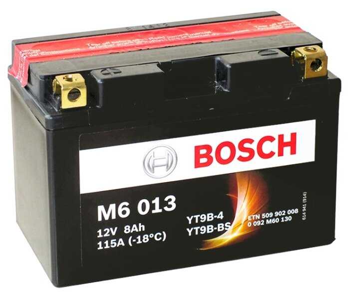 Мото аккумулятор BOSCH M6 013 AGM (0 092 M60 130)