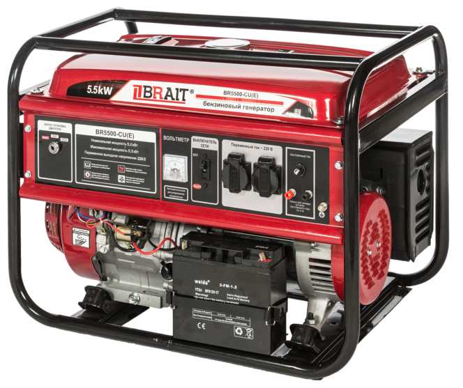 Бензиновый генератор BRAIT BR-5500CU(Е), (5500 Вт)
