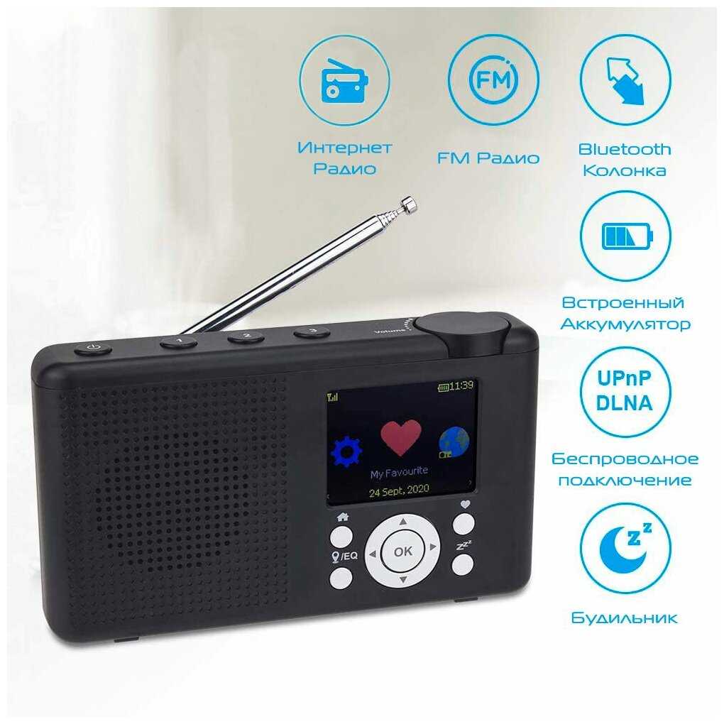 Интернет радио Ocean Digital WR 23F (Работа от аккумулятора, Wi-Fi, FM, Bluetooth) фотография 2