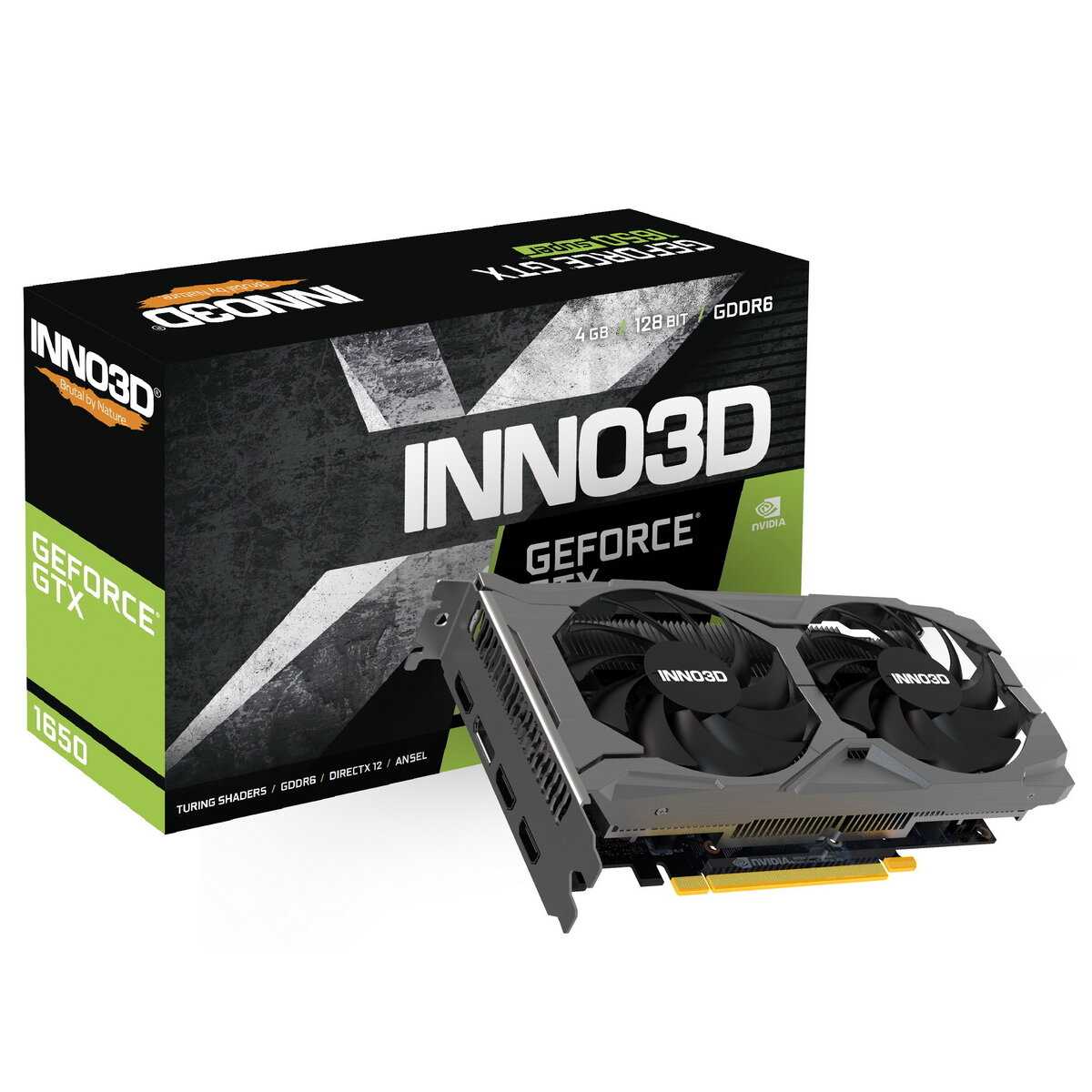 Видеокарта INNO3D GTX1650 Twin X2 OC V3 (RTL) фотография 3