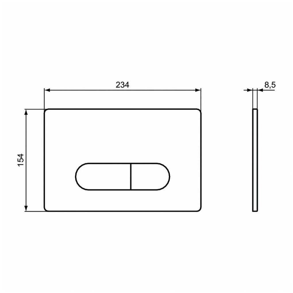 Клавиша смыва Ideal Standard PROSYS OLEAS (R0116AC) фотография 1