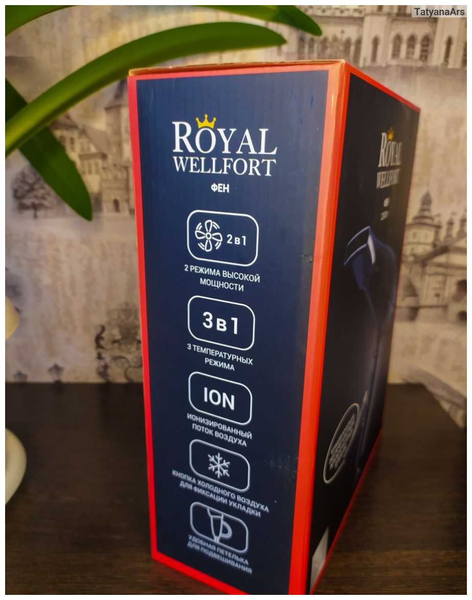 Фен Royal Wellfort (2 в 1) фотография 2