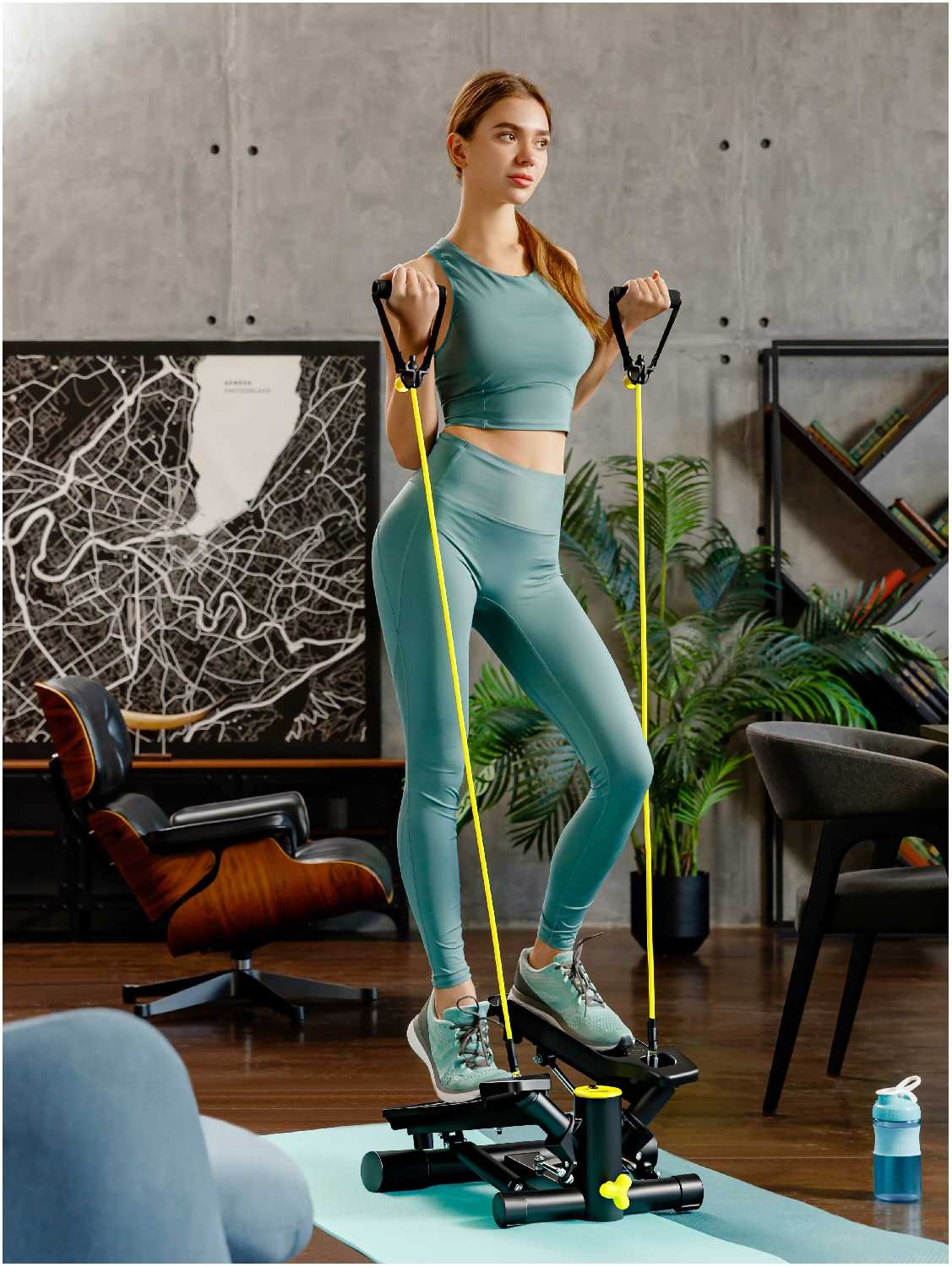 Степпер HyperFit Supertrainer G-90/Тренажер/Для дома/Для похудения/Эффективность для ног и ягодиц фотография 4