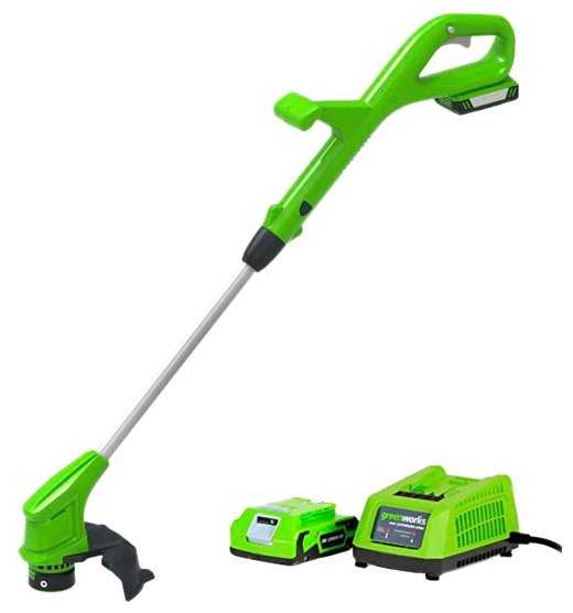 Триммер greenworks 2101207ua 24V G24LT30 Basic, с АКБ и ЗУ фотография 10