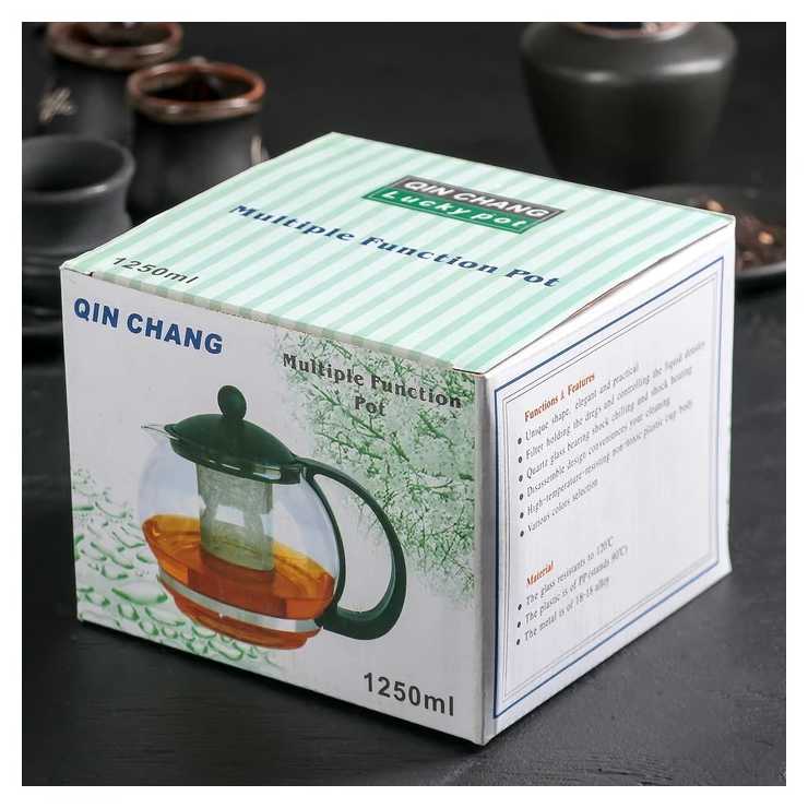 Чайник заварочный с ситом, с крышкой