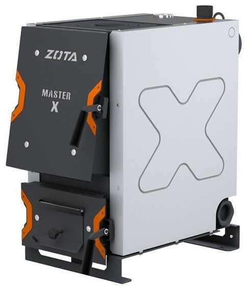 Твердотопливный котел ZOTA Master-X 32П аотв с чугунной плитой фотография 1