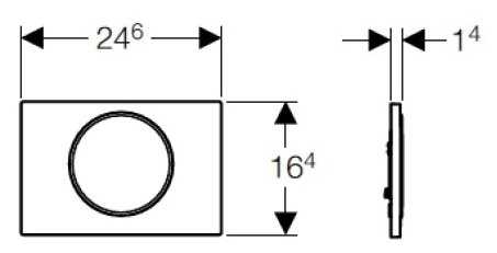 Кнопка смыва Geberit Sigma10 (115.758.KL.5) фотография 1