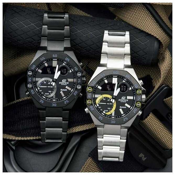 Японские наручные часы Casio Edifice ECB-10DB-1A фотография 1
