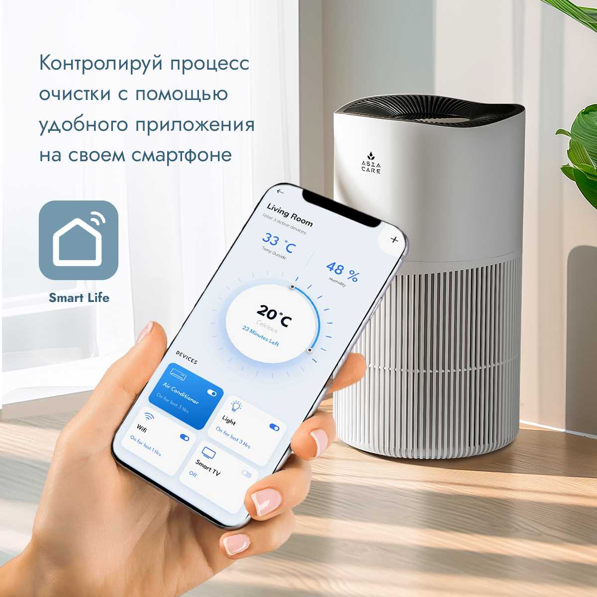 Очиститель воздуха AsiaCare Очиститель воздуха (AsiaCare 18м2) фотография 33