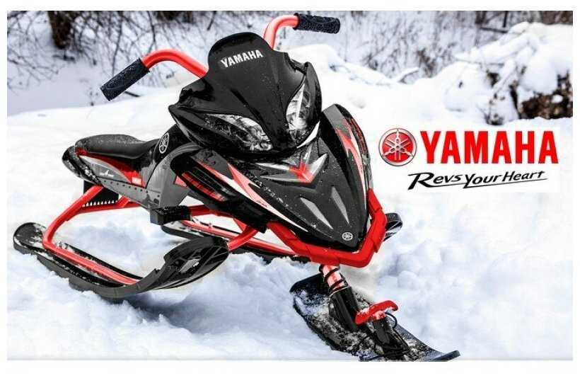 Снегокат Yamaha Apex Snow Bike Бело-Красный фотография 1