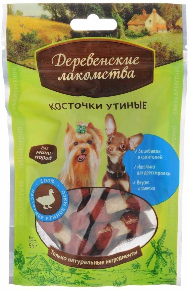 Лакомство для собак Деревенские лакомства Косточки утиные для мини-пород фотография 14