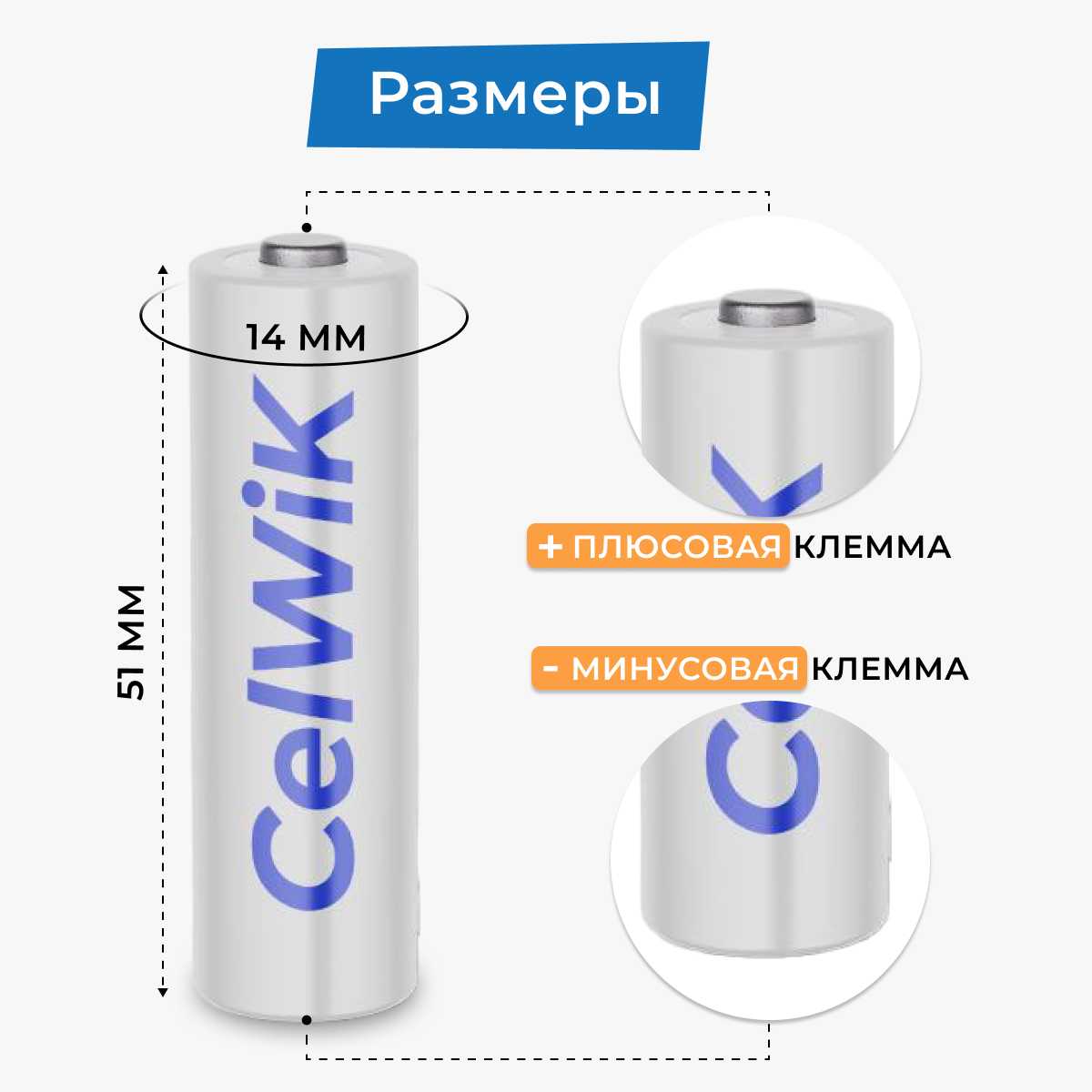Аккумуляторные батарейки CelWik 1100 mAh AAA (Ni-MH) фотография 10