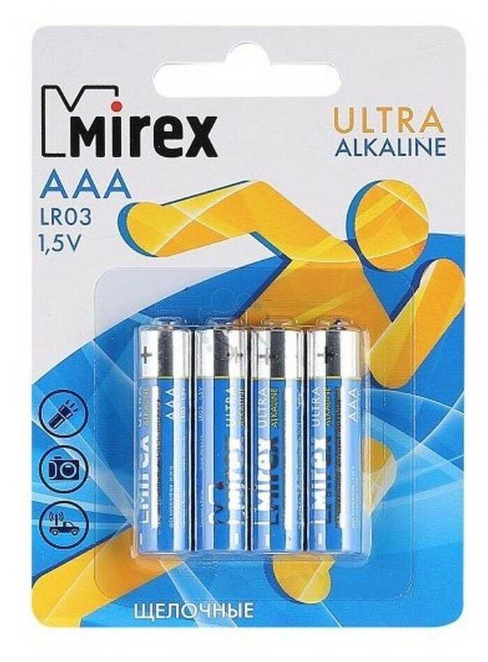 Батарея щелочная Mirex LR03 (AAA) фотография 3