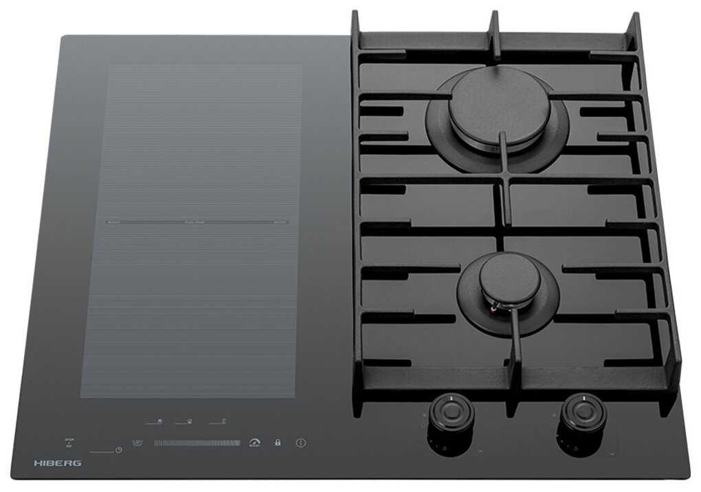 Варочная поверхность HIBERG i-VM 6021 B комбинированная, газоэлектрическая, индукционная фотография 6