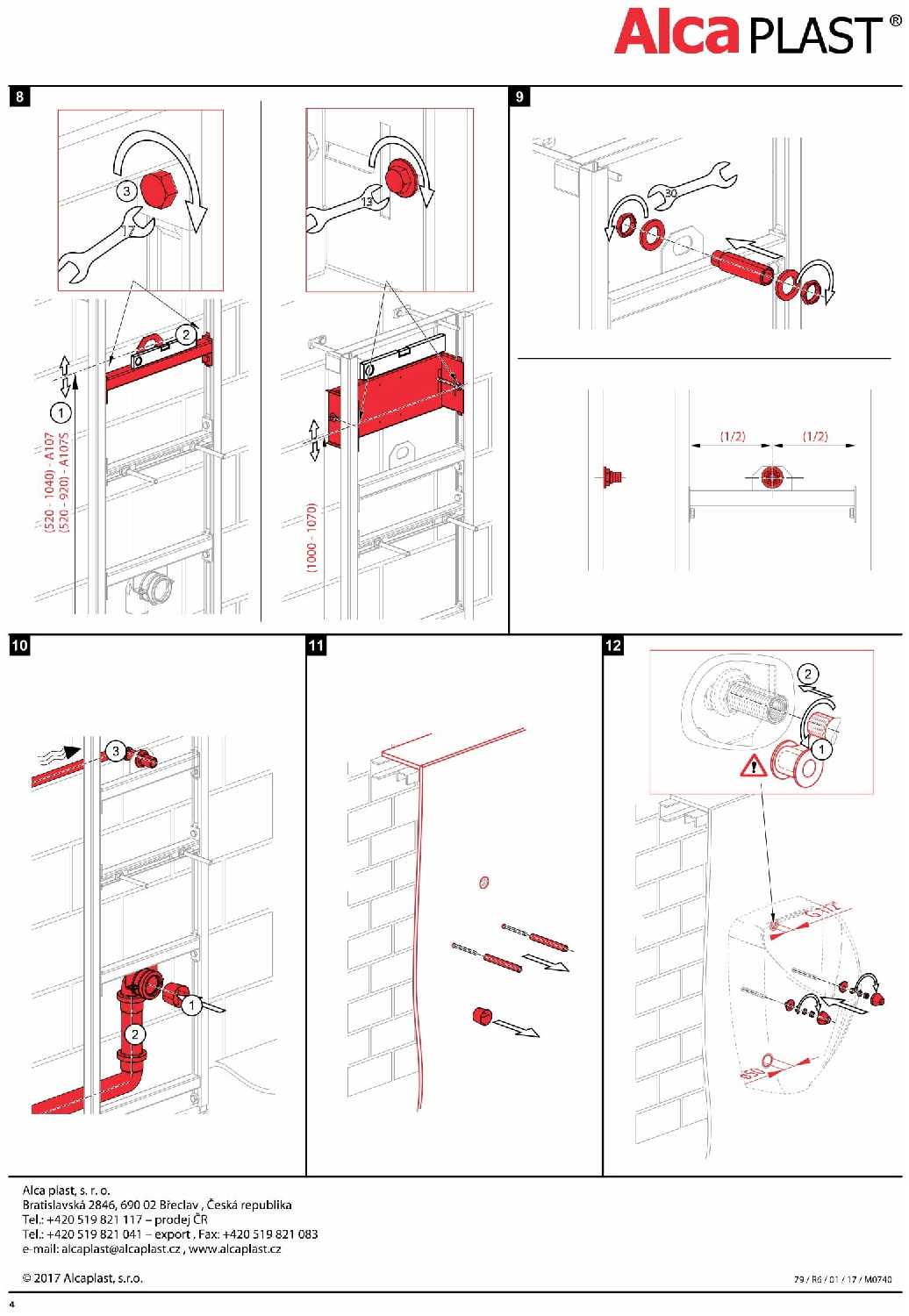 Рамная инсталляция Alcadrain A107/1120 фотография 10