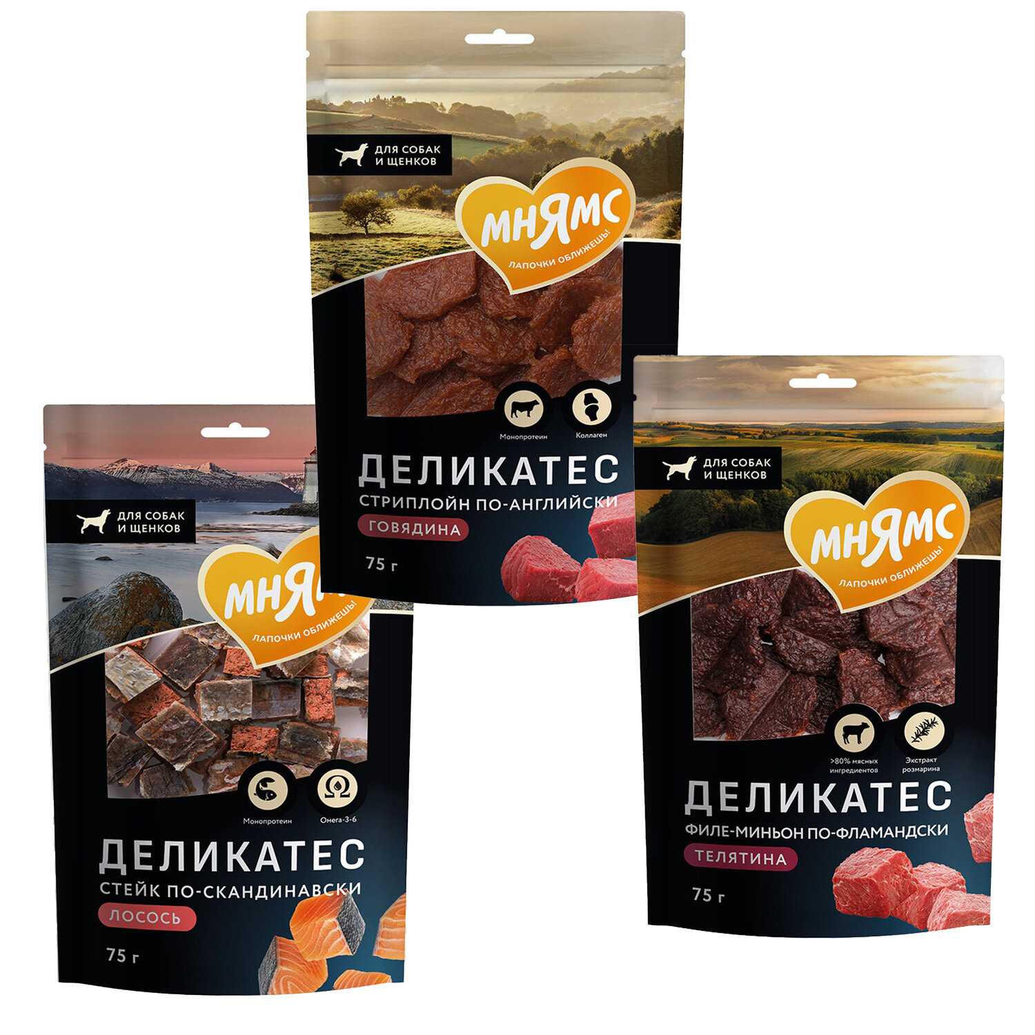 Набор лакомств для собак Мнямс Delicatesse