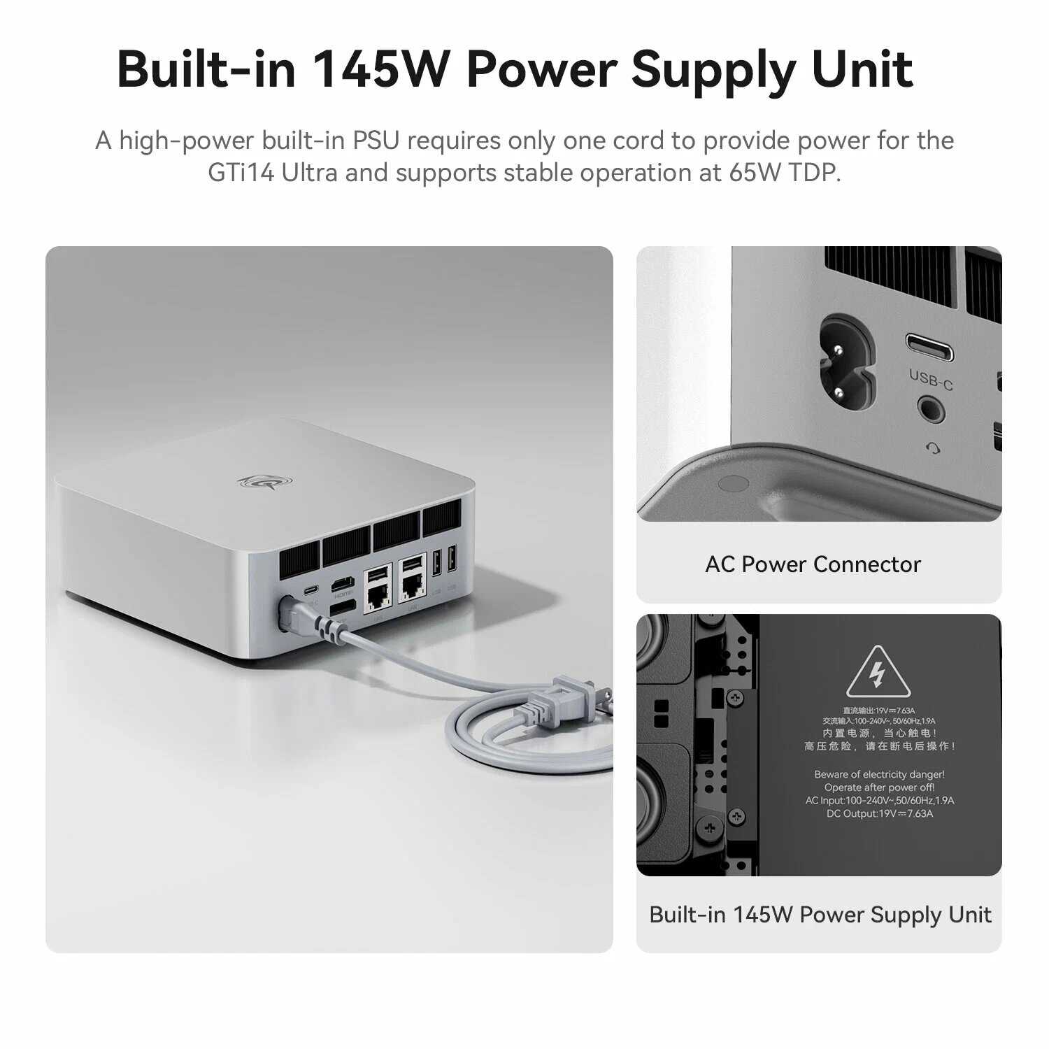 Мини ПК Beelink GTi14 (Intel Core Ultra 7 155H, 32ГБ/1ТБ) фотография 21