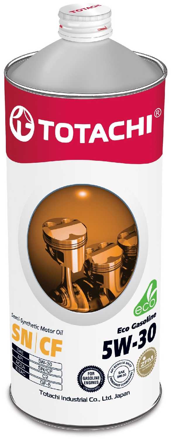 Полусинтетическое моторное масло TOTACHI Eco Gasoline SN/CF 5W-30 фотография 1