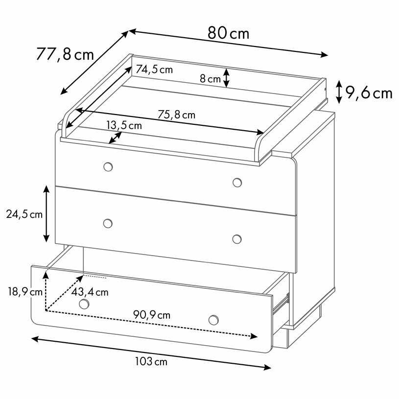 Комод Polini Ameli 3000 фотография 9