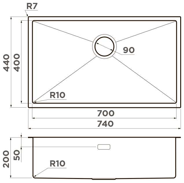 Кухонная мойка OMOIKIRI Taki 74-U/IF-LG нерж. сталь/светлое золото фотография 2